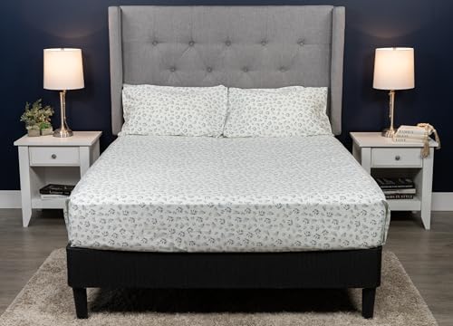 MyPillow Giza Dreams Bed Sheets, 100% Certified Giza Egyptian Cotton, Deep Pocket, Sateen Weave [King, Blue Green Floral]