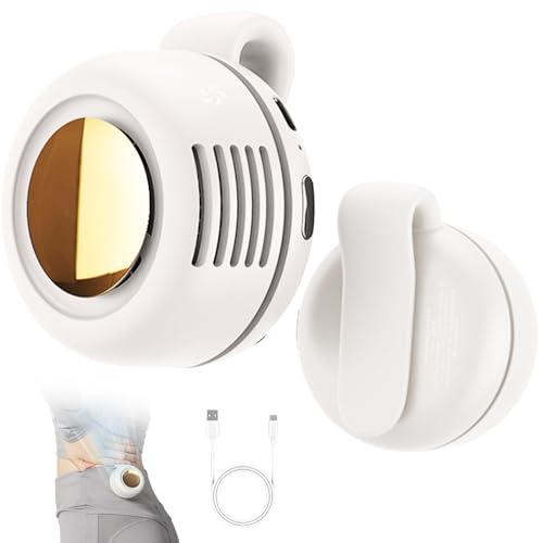 360° Rotatable Portable Mini Clip-on Fan, Small Fan Clip on for Shirt & Waist, 2026 New Adjustable 3-Speed Suspended Whirl...