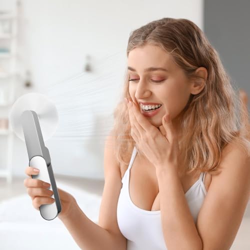 Nezylaf Portable mini handheld Fan, small Rechargeable Personal Fan for 9-15 Hours Runtime, Pocket Design for Travel/Women...