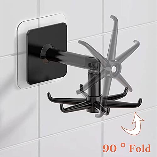YeeBeny Water Bottle Brush Holder 360 Degrees Rotating Folding Hook Self-Adhesive 180 Degrees Vertical Flip Hook, Baby Bot...