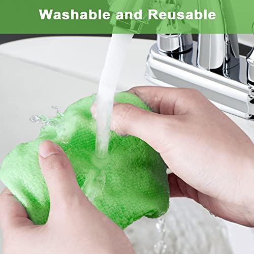 Tallew 20 Pack Windshield Cleaner Microfiber Pads Fit Car Window Cleaning Tool Replaceable Glass Wipes Inside Car Windshie...