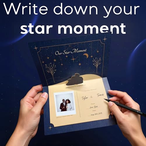 Name a Star Gift Box – Personalized Star Kit, Star Certificate, Galaxy Pass, 3D Greeting Card & Night Sky Poster – Unique ...