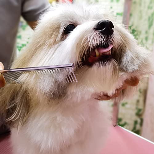 FAIGEO Dog Grooming Scissors with Safety Round Tips Stainless Steel Professional Dog Grooming Kit - Thinning, Curved Sciss...