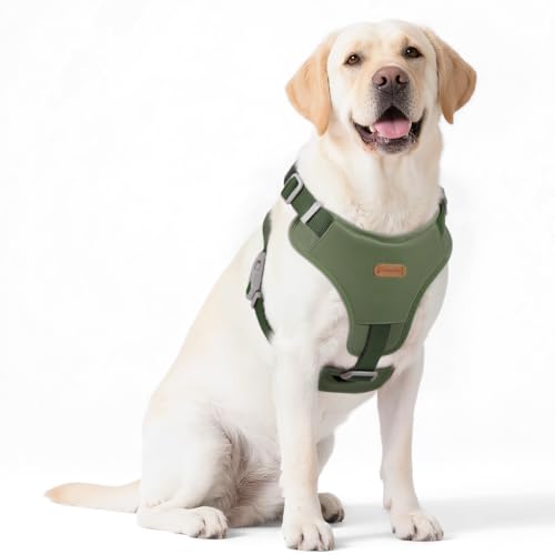 Xlife No-Pull Dog Harness for Medium Dogs - Easy On/Off Adjustable Vest with 3D Air Cushion, Safety Buckle & No-Choke D Ri...