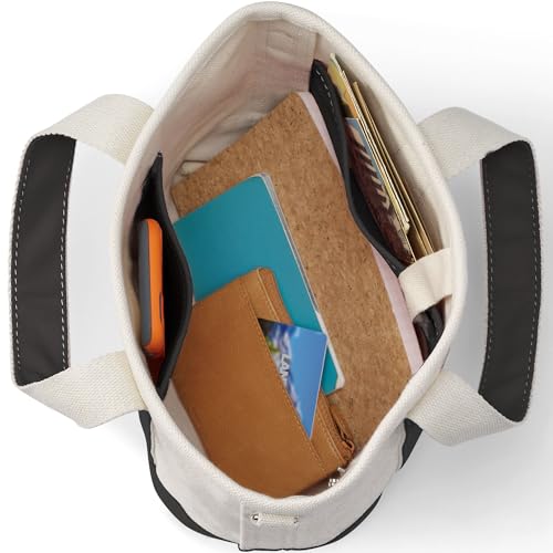 Lands' End Open Top Canvas Tote Bag