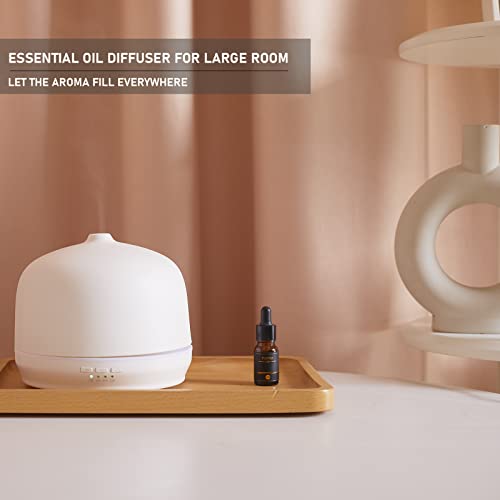 Kakoda Ceramic Essential Oil Diffusers for Home Large Room, Aromatherapy Scent Air Diffuser Ultrasonic Aroma Defusers 500m...