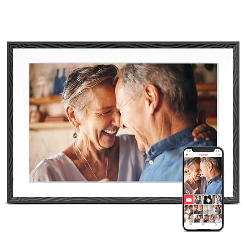 Digital Picture Frame, 10.1'' Frameo Digital Frame Wifi, 32GB Memory, 1280*800 HD Touch Screen Digital Photo Frame, Wall M...