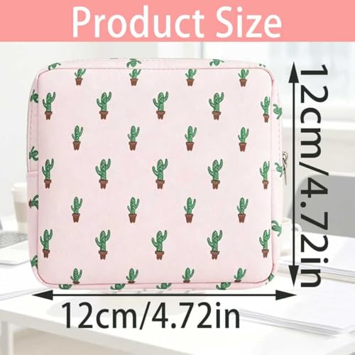 HXLJHALG 4Pcs Sanitary Napkin Storage Bag, Portable Period Pouch Feminine Pads Tampon Organizer Pouch Pad Holder Bag Small...