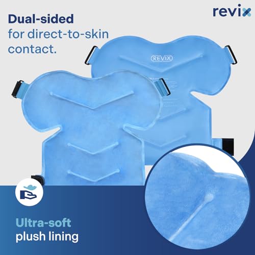 REVIX Shoulder Ice Pack for Rotator Cuff Cold Therapy, Arm Gel Ice Pack for Injuries Reusable, Flexible Cold Compression W...