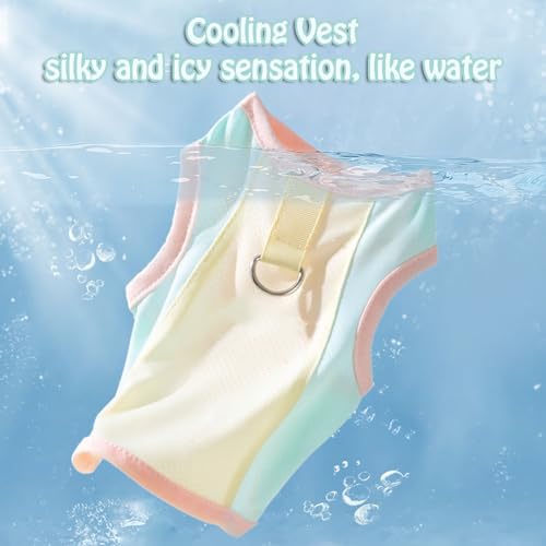 Dog Shirt with D-Ring, Sun Protection Summer Pet Clothes for Small Dogs Boy Girl Dog Cooling Vest Summer T-Shirt Puppy Sle...