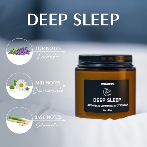 Waxcanpy Scented Candle Gift Set, Soy Candles for Women, Sleep Candles for Home Scented, 2 Pack Aromatherapy Candle for Re...