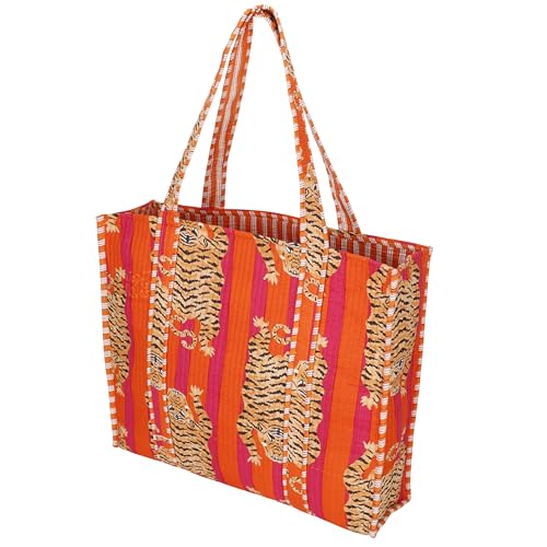 Marubhumi Women Lightweight Travel Bag Purse Cotton Shoulder Tote Bag For Shopping Grocery & Beach Bag