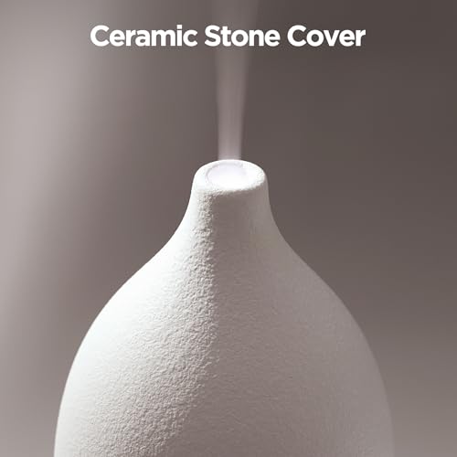 InnoGear Oil Diffuser, 150ML Ceramic Diffuser for Essential Oils Handcrafted Aromatherapy Diffuser Ultrasonic Cool Mist Hu...