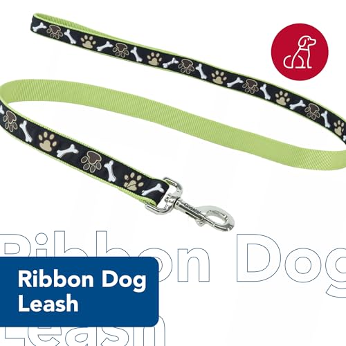 Coastal Pet Ribbon Dog Leash - Contemporary Stylish Look - Durable Fade-Resistant Nylon Material - Perfect for Dogs Brown ...