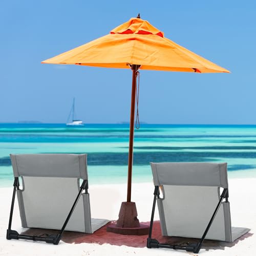 Karenhi 2 Pcs Foldable Poolside Chairs Portable Beach Chair Folding Poolside Chairs for Edge of Pool for Adults Traveling...