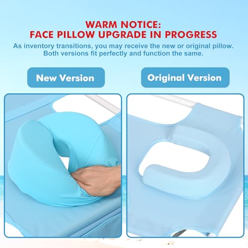 3 in 1 Women Comfort Backpack Beach Tanning Lounge Chair with Cushion Face Hole Softer Padded Adjustable Washable, Folding...