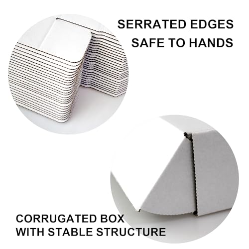 LineKap 12x9x4 Shipping Boxes 20-Pack, White Corrugated Cardboard Boxes for Mailing, Shipping & Small Business Packaging