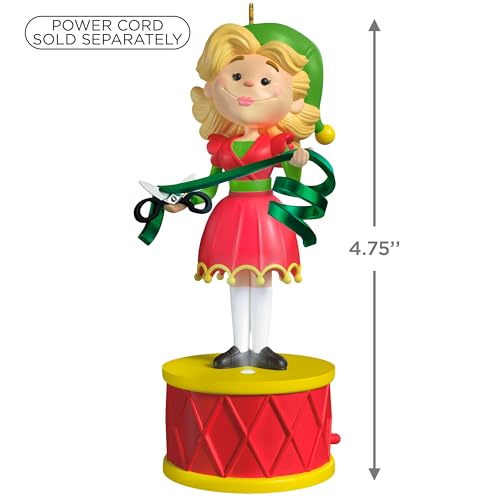 Hallmark Keepsake Christmas Ornament, Elf Collection Jovie with Light and Sound, Christmas Movie Gifts