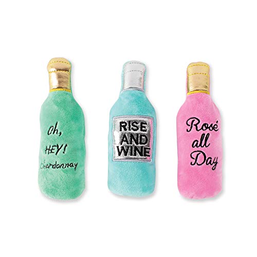 Fringe Studio,Dog Squeaker Pet Toy Set, Set of 3, Wine (289440), Multi-Colored for Small Breeds