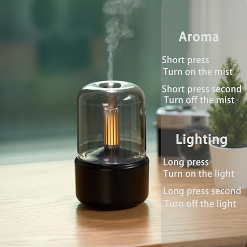 LONCIN Essential Oil Diffuser, 150ml Aromatherapy Diffuser with Auto Shut-Off, Scent Diffusers for Essential Oils, Cool Mi...