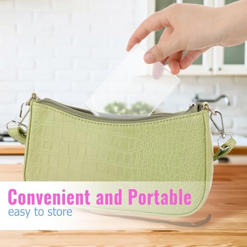KALIONE 3-Piece Portable Travel Cotton Pad Holder - Bathroom Vanity Countertop Storage Organizer - Cotton Ball & Swab Disp...
