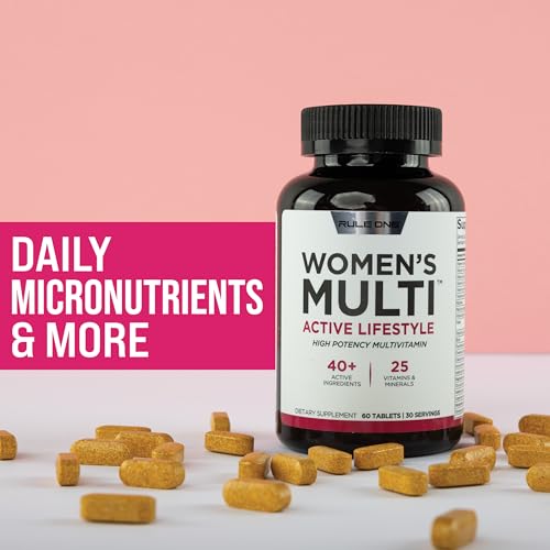 Rule 1 Proteins Women's Multi - Women's Daily Vitamins, Essential Minerals, Superfoods, and Botanical Extracts for Active ...