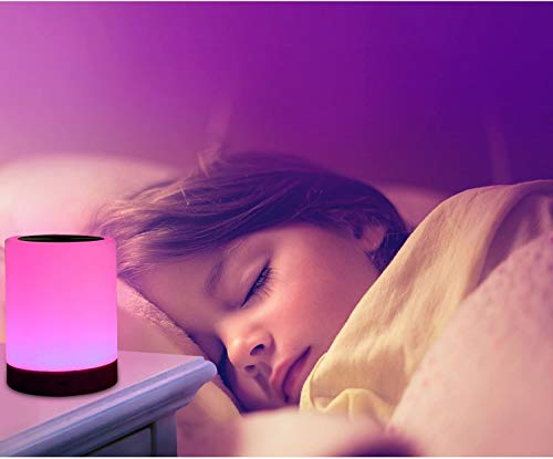 UNIFUN Night Light, Touch Lamp for Bedrooms Living Room Portable Table Bedside Lamps with Rechargeable Internal Battery Di...
