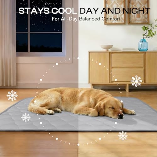 Luciphia Waterproof Cooling Mat for Dogs Couch Cover Q-MAX>0.5, Leakproof Pet Pad Non-Slip Throw Blanket for Cat Puppy Cra...