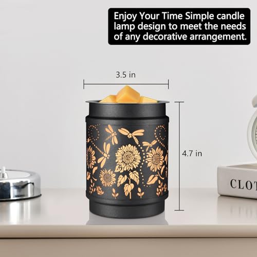 kobodon Wax Melt Warmer Metal Wax Warmer for Scented Wax Electric Fragrance Candle Oil Burner 2 in 1 Wax Melts as Gifts fo...