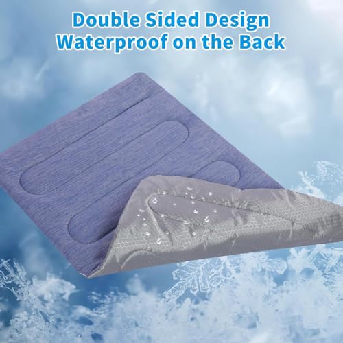 PAIGTEK Cooling Mat for Large Dogs - Double-Sided Waterproof & Cool, Q-MAX>0.47, Portable Dog Cooling Mat for Summer. (L -...
