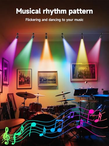 Tyute RGB Color Changing Spotlights - 16 Million Colors, LED Spotlight lamp with App & Remote Control, Dimmable LED Downli...