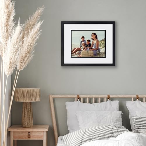 Americanflat 16x20 Picture Frame with Decorative Inner Mat Accent - Displays 11x114 Photos with Mat or 16x20 Without - Ver...
