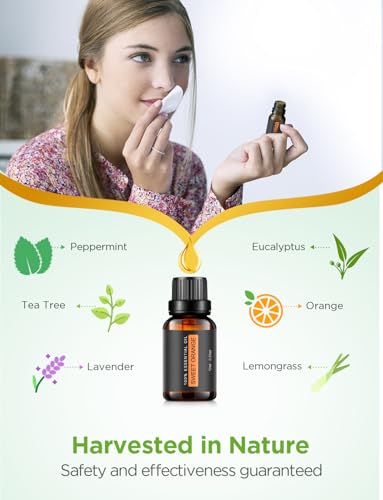 InnoGear Essential Oil Diffuser with Oils, 100ml Aromatherapy Diffuser with 6 Essential Oils Set, Aroma Cool Mist Humidifi...