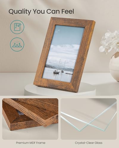 SONGMICS Picture Frames, Collage Picture Frames Set of 10, Two 8x10, Four 5x7, Four 4x6, Photo Frame for Wall Gallery Deco...