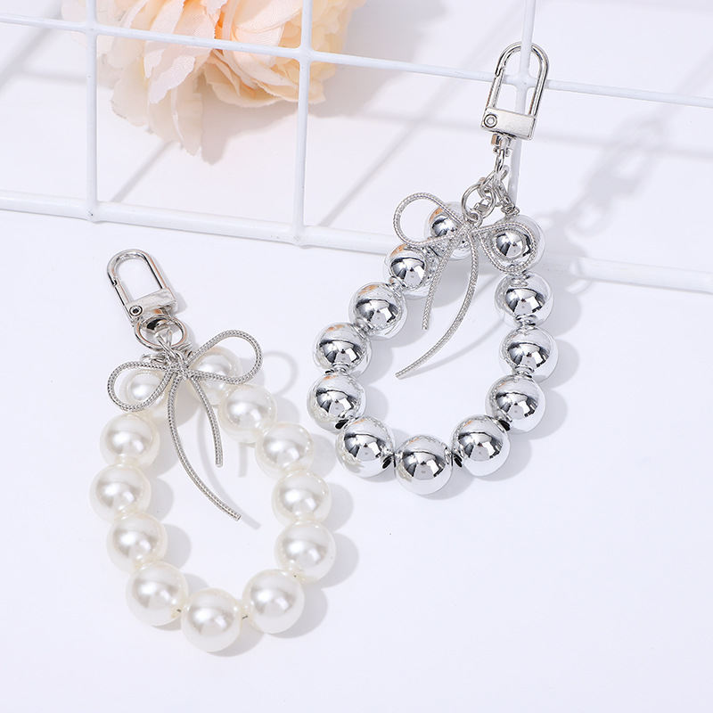 Creative Beaded Pendant Ornaments Portable Chain Wrist Strap Short Lanyard Mobile Phone Lanyard Keychain Accessories