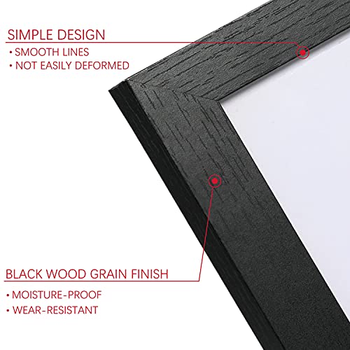 PEALSN 11x14 Picture Frame Set of 6, Display Pictures 8x10 with Mat or 11x14 without Mat for Wall Mounting or Table Top Di...