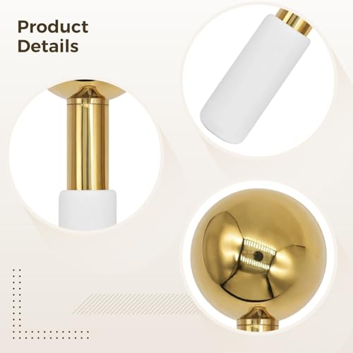 2 PCS Ice Globes for Face, Stainless Steel Ice Globe Face Lifting and Firming Tool, Ice Ball Face Skin Care, Smooth Metal ...
