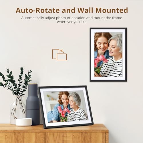 Dragon Touch 10.1'' WIFI Digital Picture Frame - 1280*800 HD IPS Touch Screen Digital Photo Frame Display, Auto-Rotate, Sh...