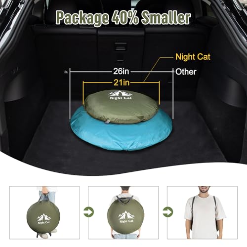 Night Cat Pop-up Camping Tent: 1 Person Tent Waterproof Instant Easy Setup Outdoor Tent