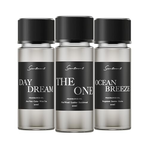 Scentiment Hotel Scents Discovery Set – Day Dream, The One & Ocean Breeze | Fresh, Woody & Marine Fragrance Oils | Luxury ...