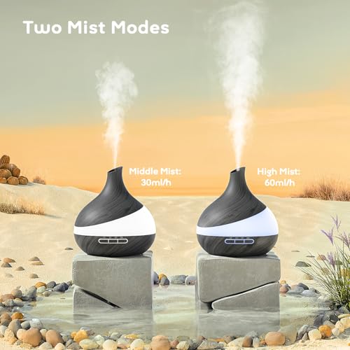 HJTHJT 500ML Essential Oil Diffuser: Aroma Diffuser with Remote Control for Hotel Spa Yoga Room - Humidifiers for Bedroom ...