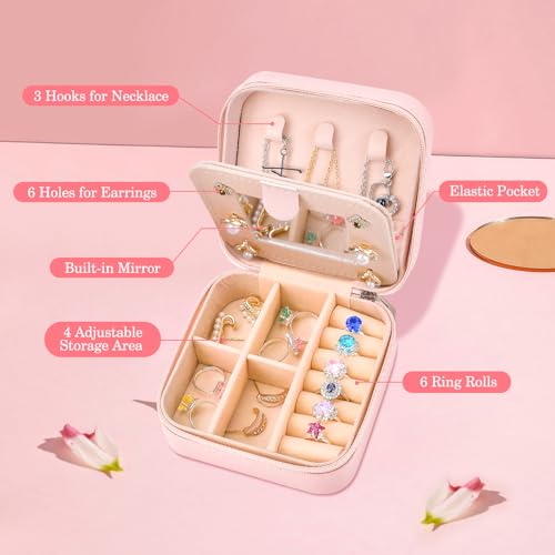 Inngeroo Mothers Day Mom Gifts for Wife Daughter Grandma, Travel Jewelry Case Box Organizer, Personalized Gifts for Women ...