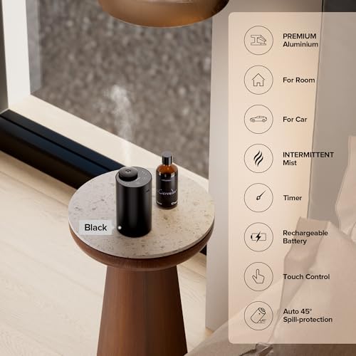 Airversa Waterless Essential Oil Diffuser for Home Aromatherapy Scent Diffusers with 3 Countdown Timer Settings or Timer-O...