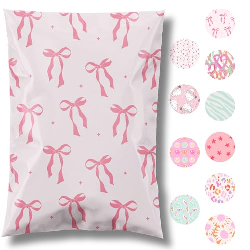 Pretty Package Store 6x9 Designer Poly Mailer 100 Pack Heavy Duty Waterproof Self Seal Shipping Bags for Small Business La...