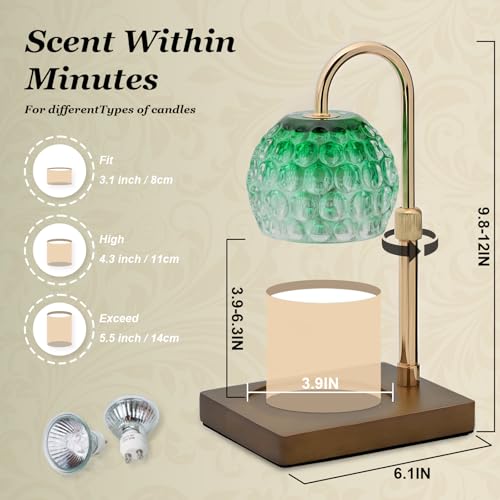 Cawalap Candle Warmer Lamp Timer - Christmas Gifts for Women Mom, House Warming Gifts New Home Decor Modern Farmhouse Deco...