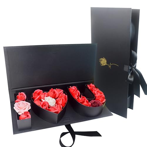 Valentines Day Flower Gift Box: "i Heart U" Letter Large Flower Boxes with Ribbon for Christmas, Wedding Party, Mothers Bi...