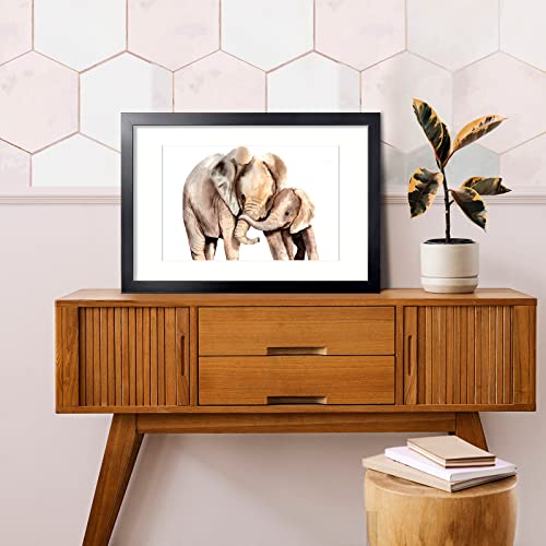 LaVie Home 16 x 24 Picture Frame Black Poster Frame,Display Pictures 12x18 with Mat or 16x24 Without Mat, Stable and Sturd...