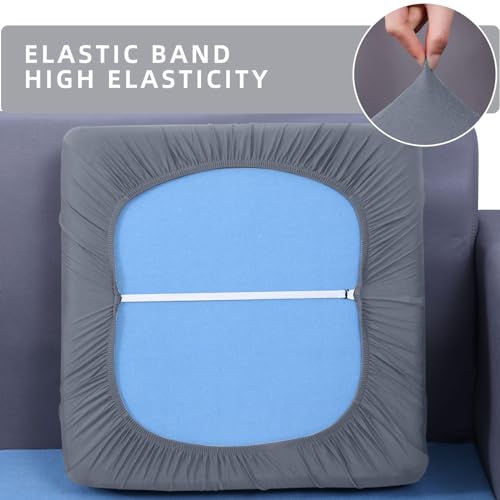hyha Waterproof Couch Cushion Covers, Stretch Sofa Couch Seat Slipcover for Dog Washable, Non-Slip Waterproof Outdoor Cush...