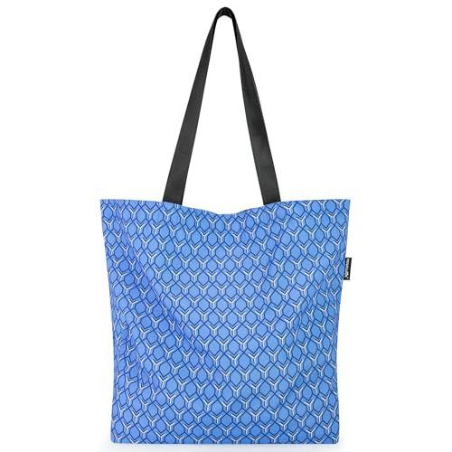 HOLYLUCK Women's Tote Bag with Buckle and Zipper Inner Pocket Reusable Shoulder Bag for Shopping,Beach,Gym