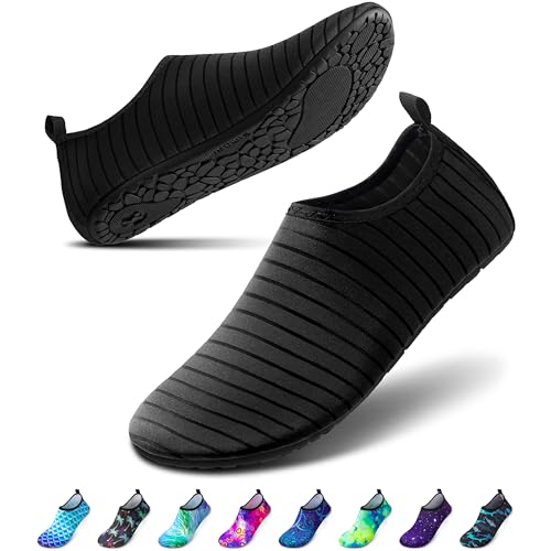 SIMARI Water Shoes Women Men Aqua Socks Beach Barefoot Quick Drying Aqua Aerobics Swim Pool Non Slip Outdoor Travel Essent...